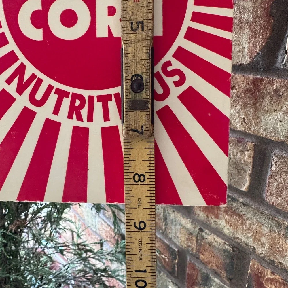 Vintage Blevins Popcorn Box Red White Sunburst Concession Supply Memphis TN